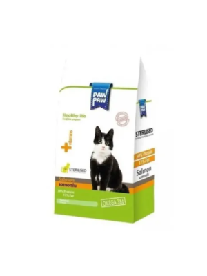 PAW PAW KISIR KEDİ MAMASI SOMON ETLİ 1 KG